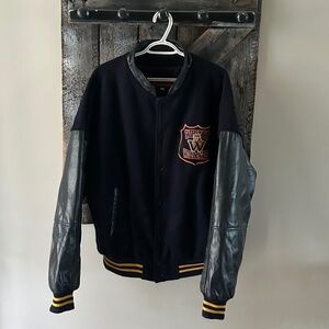 Men's Vintage Whitby Wildcats Varsity Snap Button Jacket